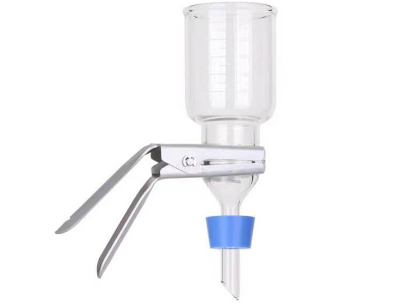 300ml 玻璃過(guò)濾漏斗 磨砂玻璃支撐層